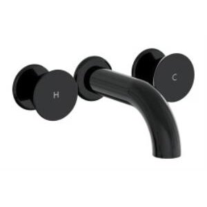 Vitra Liquid Ankastre Lavabo Bataryası A4269039 Kısa - Parlak Siyah