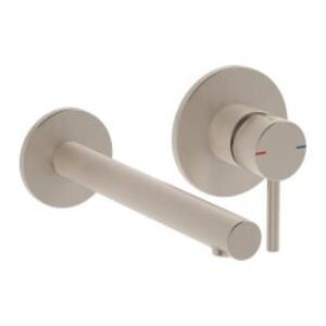 Vitra Origin Ankastre Lavabo Bataryası A4258134 Sıva Üstü Grubu - İki Rozetli - Fırçalı Nikel