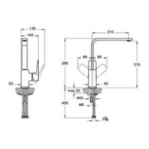 Artema Root Square Eviye Bataryası A42753 Krom