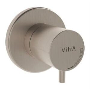 Vitra Ankastre Stop Valf A4145834 Sıva Üstü Grubu - Fırçalı Nikel