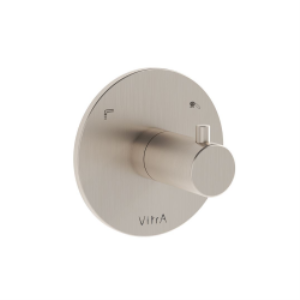 Vitra Origin A4262334 2 Yollu Yönlendirici - Sıva Üstü - Fırçalı Nikel