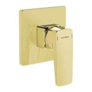 Artema Root Square Ankastre Duş Bataryası A4275123 Sıva Üstü Grubu - Altın