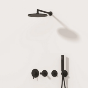 Vitra Origin Ankastre Duş Seti - Mat Siyah - 8 Parça