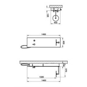 Vitra Origin Duş Sistemi A45806 Masajlı - Bej Cam - Siyah