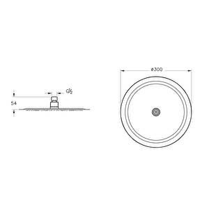 Artema Lite Lc A4567423 Duş Başlığı,300mm, Altın