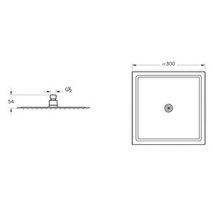 Artema Lite Ls A45673 Duş Başlığı,300mm, Krom