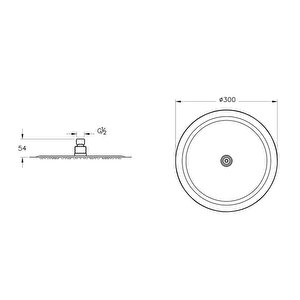 Artema Lite Lc A45674 Duş Başlığı,300mm, Krom