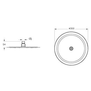Artema Lite Lc A45674 Duş Başlığı,300mm, Krom