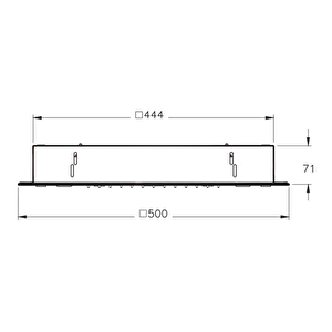 Vitra Hiera A45734 Lite Ls 5f Duş Başlığı, 500mm, Krom