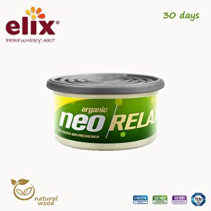 Neo Relax Metal Kutuda Ahşap Granüllere Emdirilmiş Özel Aromalı Koku - Greyfurt