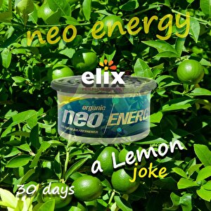 Neo Energy Metal Kutuda Ahşap Granüllere Emdirilmiş Özel Aromalı Koku - Limon