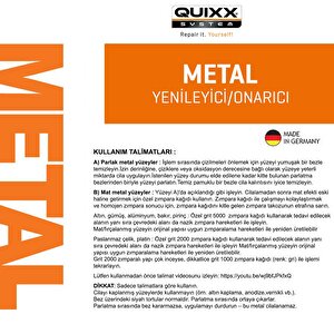 Quixx Krom/metal Yüzey Yenileme Seti