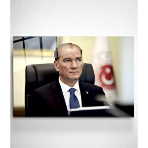 Atatürk Portresi - Yapay Zeka Tasarımlı Cam Tablo, Dekoratif Cam Tablo 30x50 cm