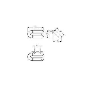 Vitra Liquid A44565 Tuvalet Kağıtlığı, Krom
