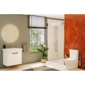 Vitra Origin Tuvalet Kağıtlığı A4488834 Kapaklı - Fırçalı Nikel