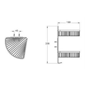 Vitra Base 400 Malzemelik A4416036 İkili - Mat Siyah