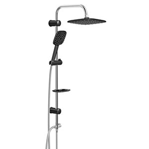 Nora S Banyo Batarya Valtemo Siyah Tepe Duş Seti Vs-5240