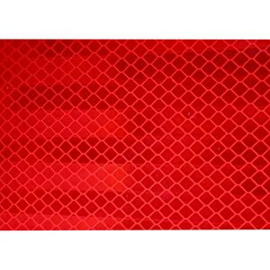 Reflektörlü Reflektif Fosforlu Şerit Bant Petekli Reflekte İkaz Bandı 46 Metre Kırmızı