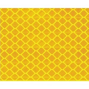 Reflektörlü Reflektif Fosforlu Şerit Bant Petekli Reflekte İkaz Bandı 46 Metre Sarı