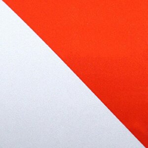 Reflektörlü Reflektif Fosforlu Şerit Bant 7.5 Cm 1 Metre İkaz Bandı Kırmızı Beyaz