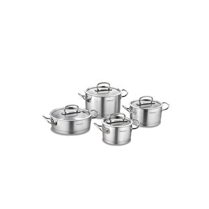 Proline 8 Parça Tencere Seti Inox A1147