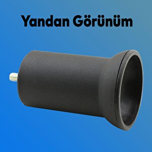 Mobilya Baza Koltuk Kanepe Çekyat Yükseltme Ayağı Metal Ayakları Ince Diş M8 Siyah 10 Cm 12 Adet