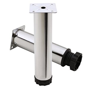 Mobilya Kanepe Baza Koltuk Metal Destek Ayağı Ayarlanabilir Krom Ayak 20 Cm (5 Adet)
