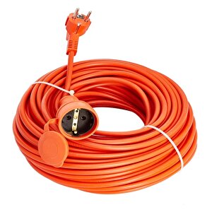 Bylion 10 Metre Seyyar Uzatma Kablosu 3x1.5 Mm Turuncu Kablo CCA Kablo