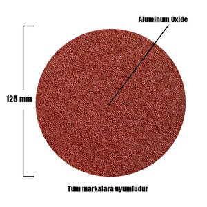 10 Adet Cırt Zımpara 125 Mm Spiral Avuç Taşlama 80 Kum