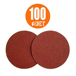 100 Adet Cırt Zımpara 115 Mm Spiral Avuç Taşlama 220 Kum