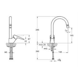 Artema Solid S Joystick Başlıklı Eviye Mutfak Bataryası A42148