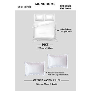 Monohome Pike Takımı Jakar Dokuma Pamuklu 3d Dijital Baskı Ethnic Design