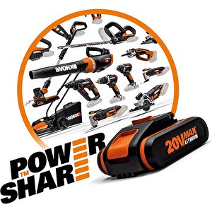 Worx Wa3604 20volt 4.0ah Powershare Li-ion Akü Ve Akü Şarj Cihazı