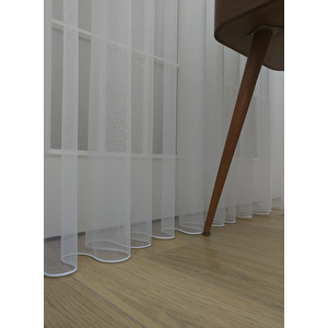 Petek Zemin 1/3 Sık Pile Tül Perde 250x260 cm