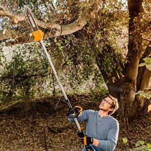 Worx Wa0222 Wg186e.1 Ile Uyumlu 25cm Teleskobik Uzatmalı Zincirli Dal Budama Başlığı