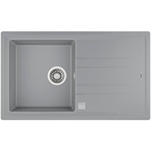 Stone 50 B-tg Metalik Gri  Granit Eviye  86x50 Ölçü