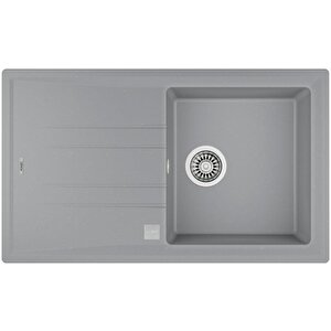 Stone 50 B-tg Metalik Gri  Granit Eviye  86x50 Ölçü