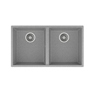 Square 760 Tg Tezgah Alti Stone Grey Grani̇t Evye