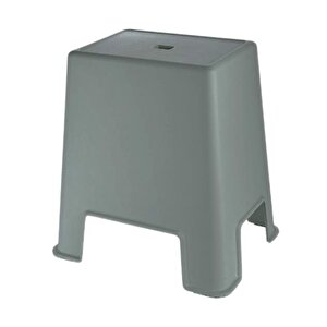 Banyo Taburesi  Büyük Boy Çok Amaçlı Tabure Koyu Gri Clk-481