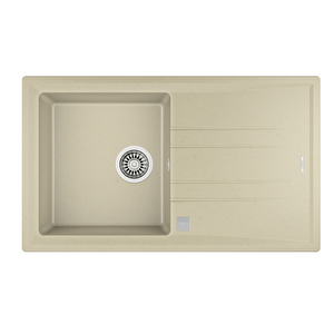 Stone 50 B-tg Topasbeige Granit Eviye 115330018