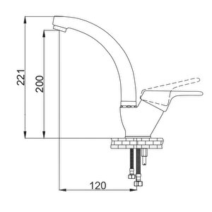 Gms Mix Kuğu Lavabo Bataryası Bmk015