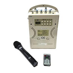 Ga200e El Mikrofonlu Seyyar Taşınabilir Anfi
