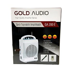 Gold Audio Ga200e El Mikrofonlu Seyyar Taşınabilir Anfi