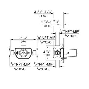 Grohtherm Termostatik Iç Gövde 3/4’’