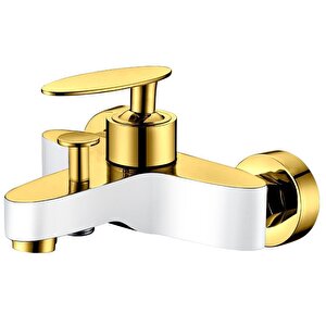 Gms Pera Mix Beyaz-altın Banyo Duş Bataryası Pra103