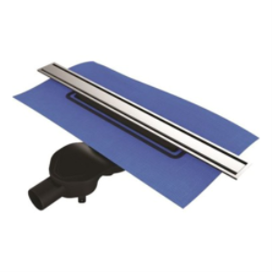Vitra 59980478000 Eco-flow V-flow Dk100 50 Cm Duş Kanalı - Mat Krom Yandan