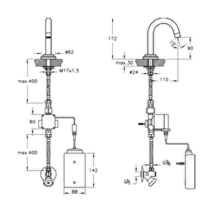 Aquafeel Sst A47018 Elektronik Lavabo Bataryası Pilli