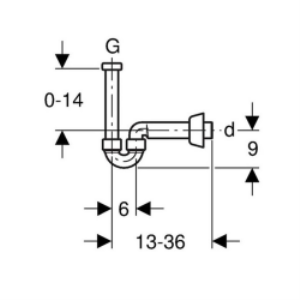 Geberit 151.105.21.1 Lavabo Sifonu U Tipi Parlak-krom