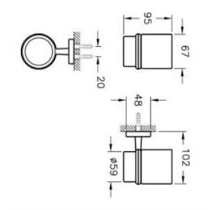 Vitra Q-line Diş Fırçalığı A44993 Krom