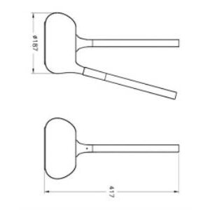 Vitra Istanbul Tuvalet Fırçalığı A48048 Yerden - Krom